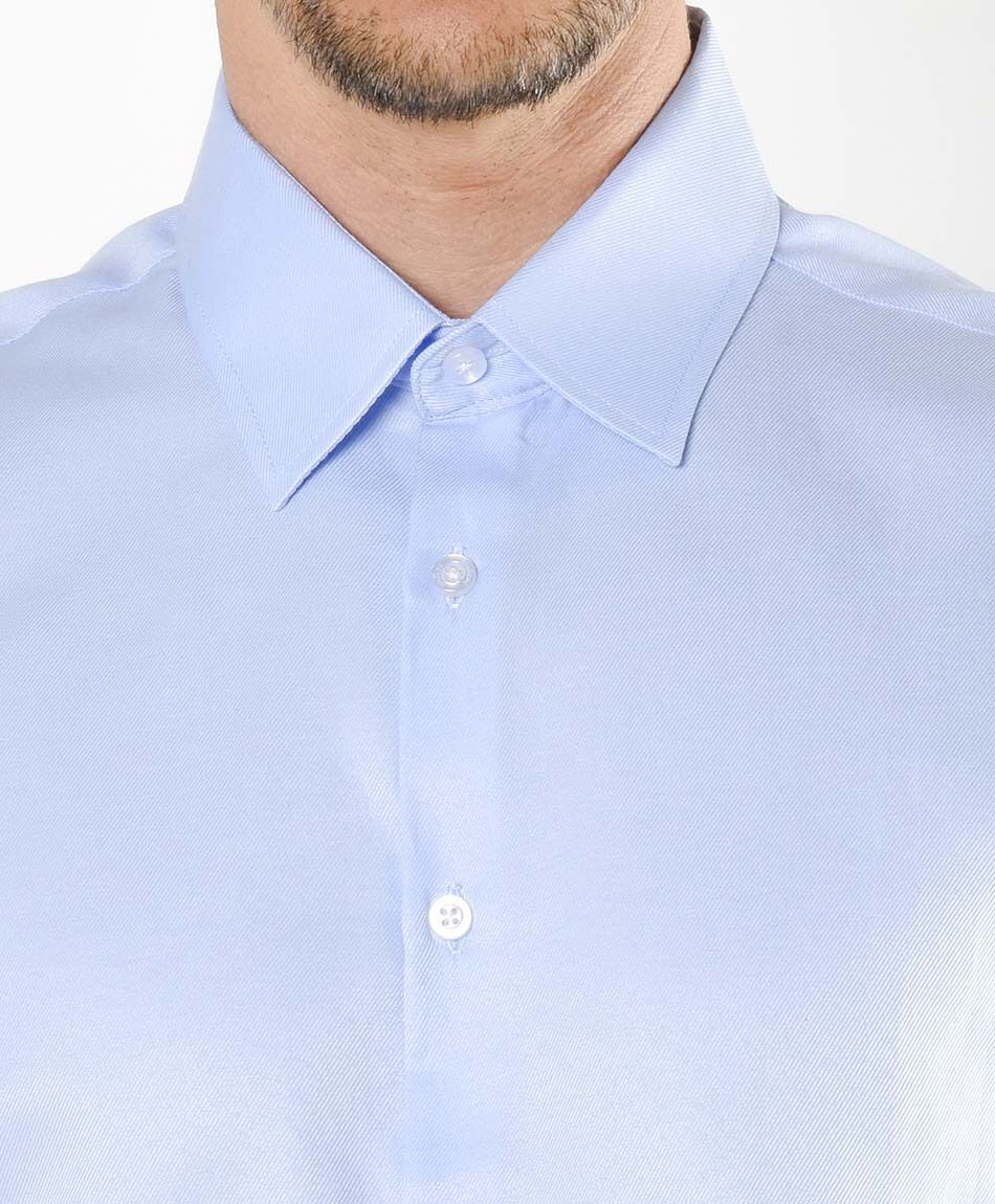 Camisa hombre celeste manga larga