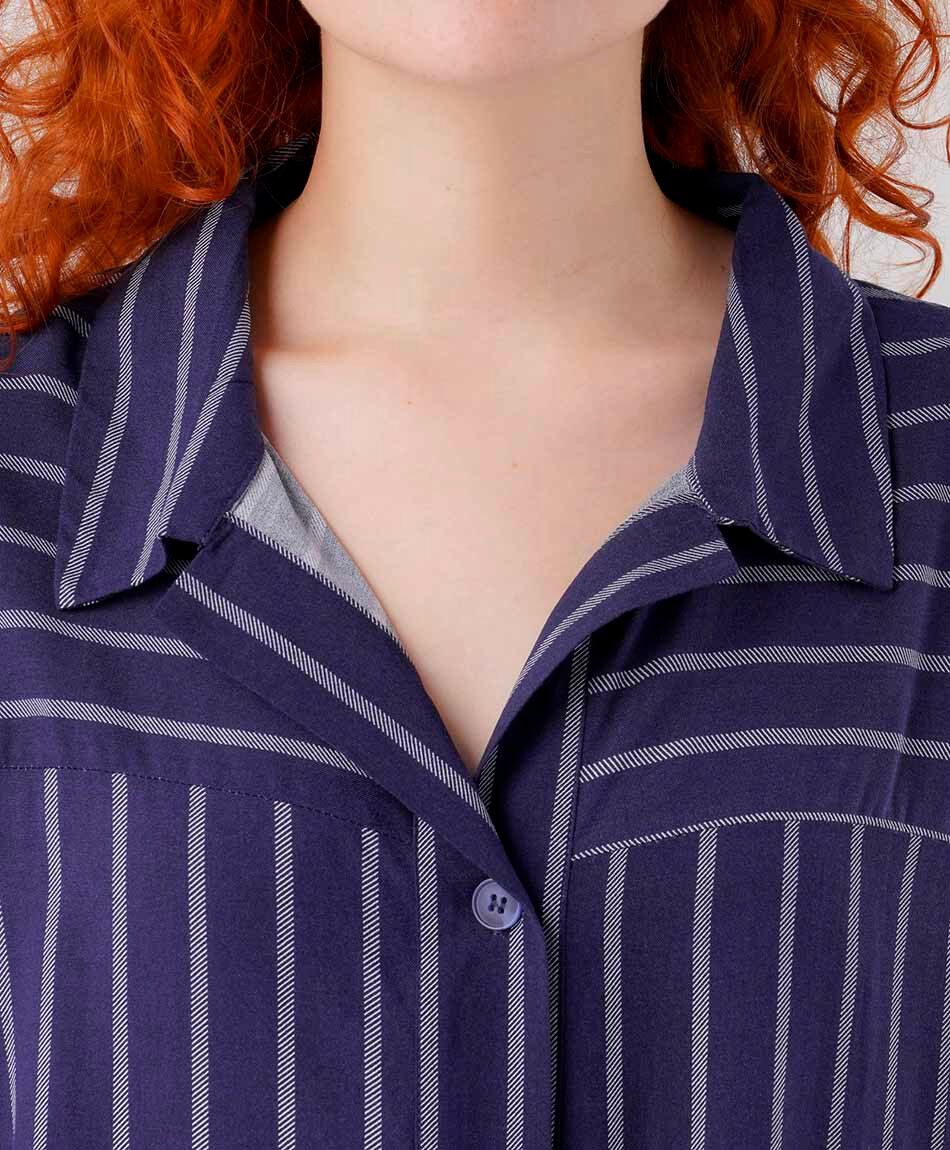 Camisa mujer lineas mix