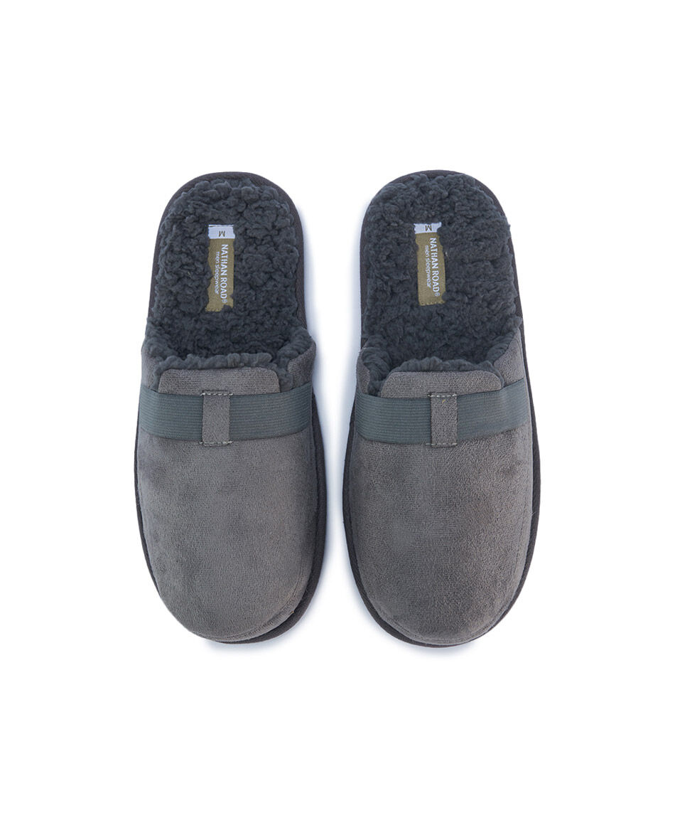 Pantufla hombre cl&aacute;sica grey
