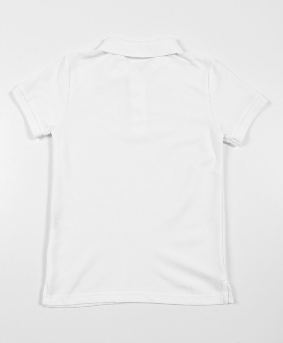 Polera escolar blanca cuello