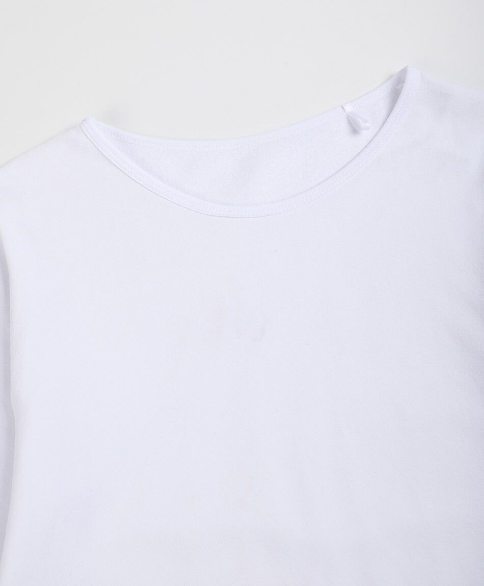 Camiseta mujer polar lisa white