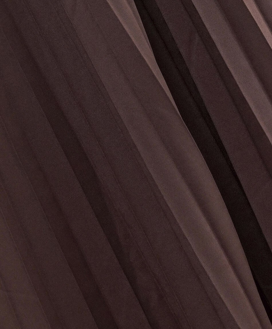 Pollera mujer larga plisada