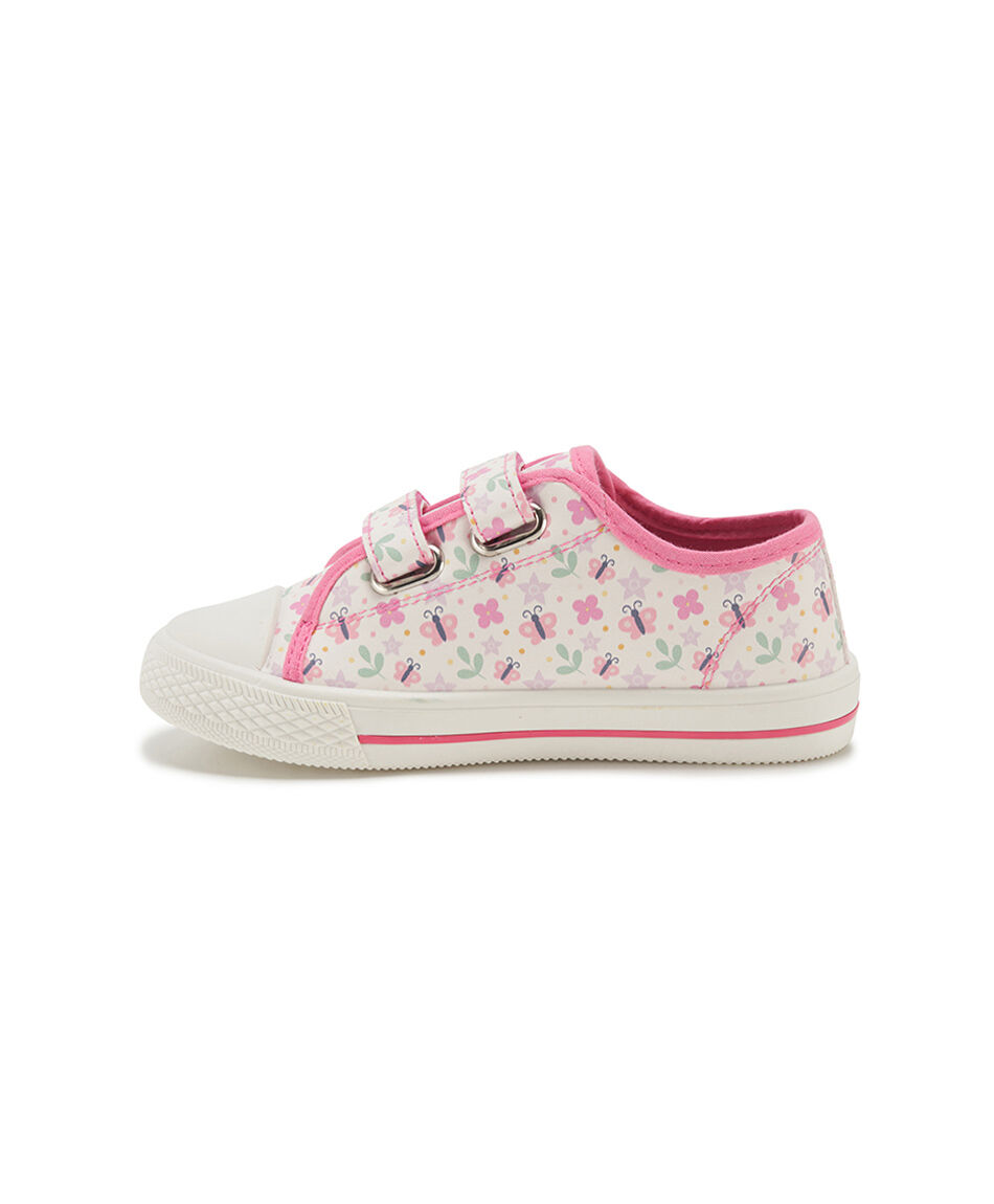 Zapatilla infantil (24 a 29) mariposas rosada