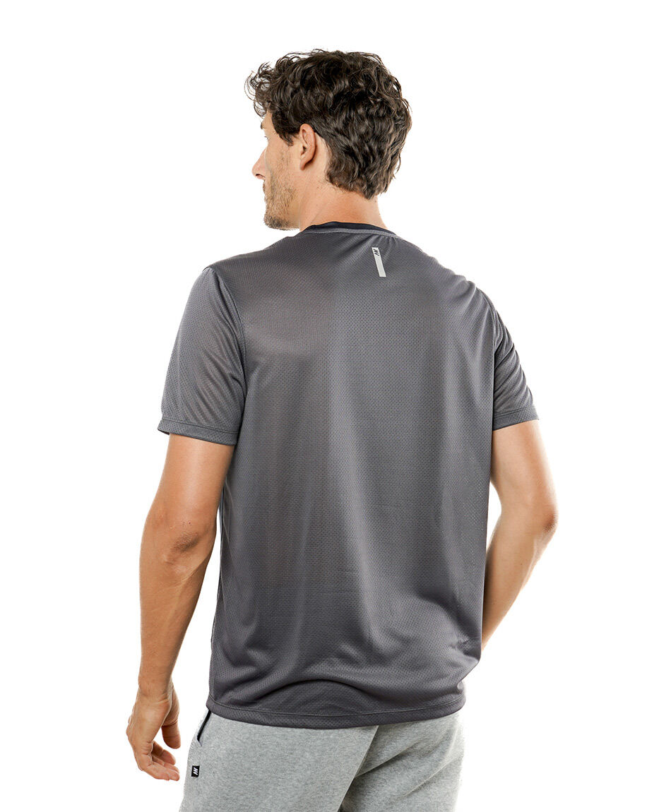 Remera deportiva hombre gris