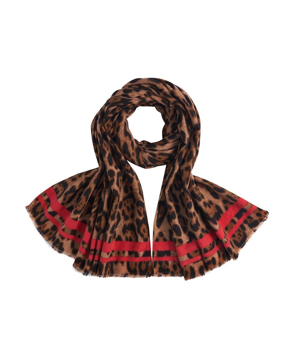 Ruana mujer animal print