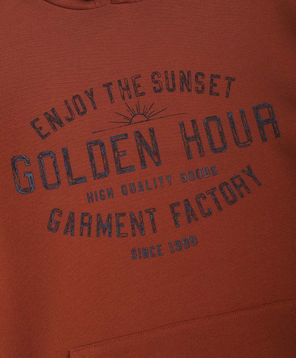 Buzo hombre estampado golden hour