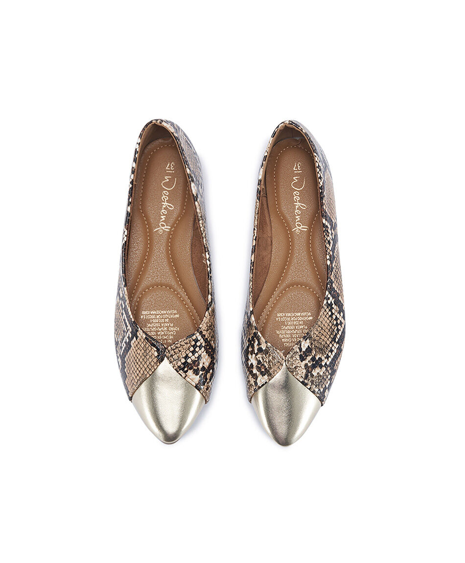 Ballerina mujer snake brown