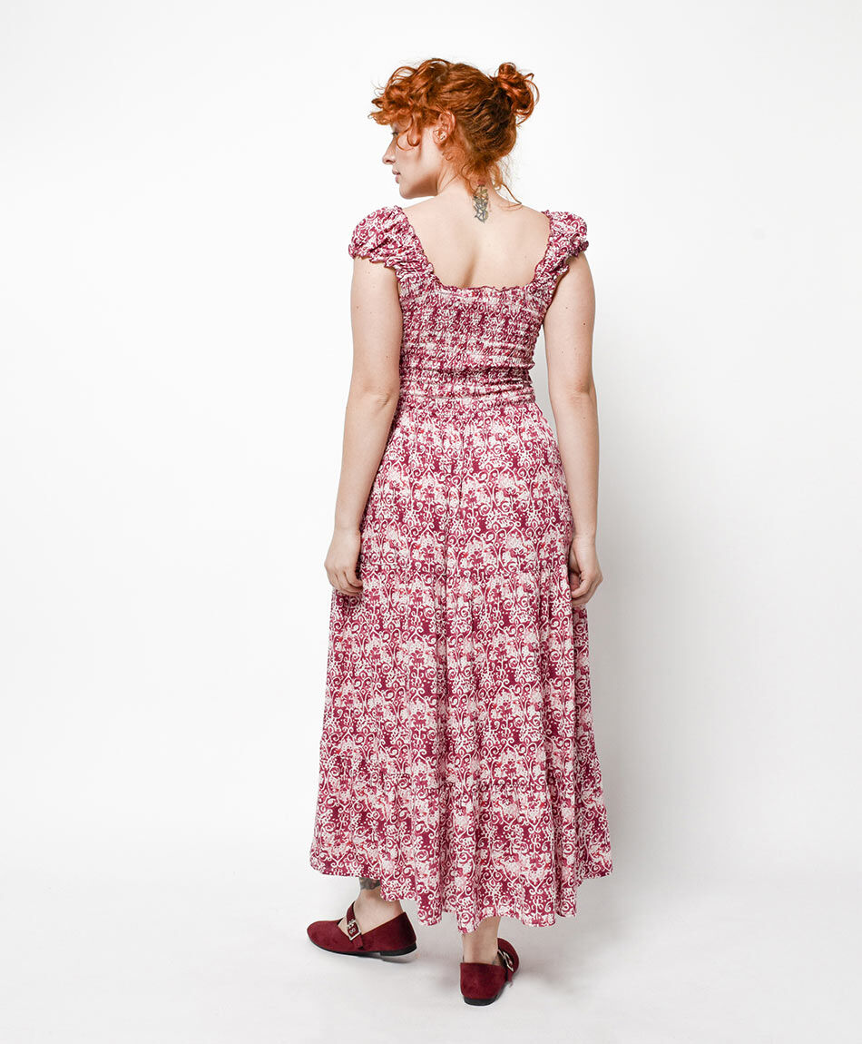 Vestido mujer textura print