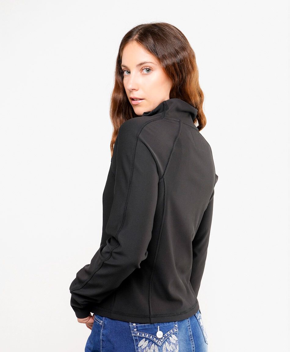 Campera mujer entallada lisa