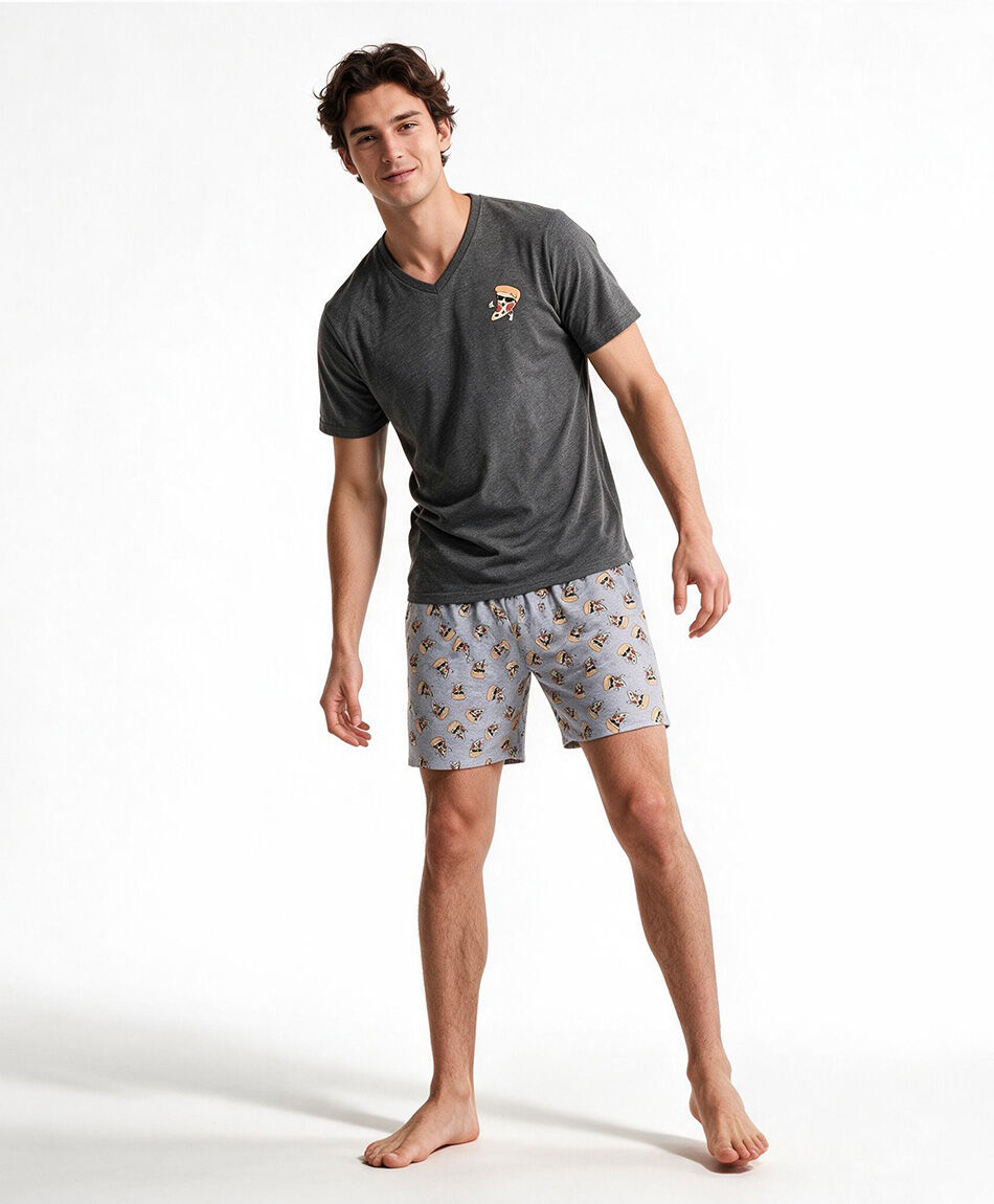 Pijama hombre pizza