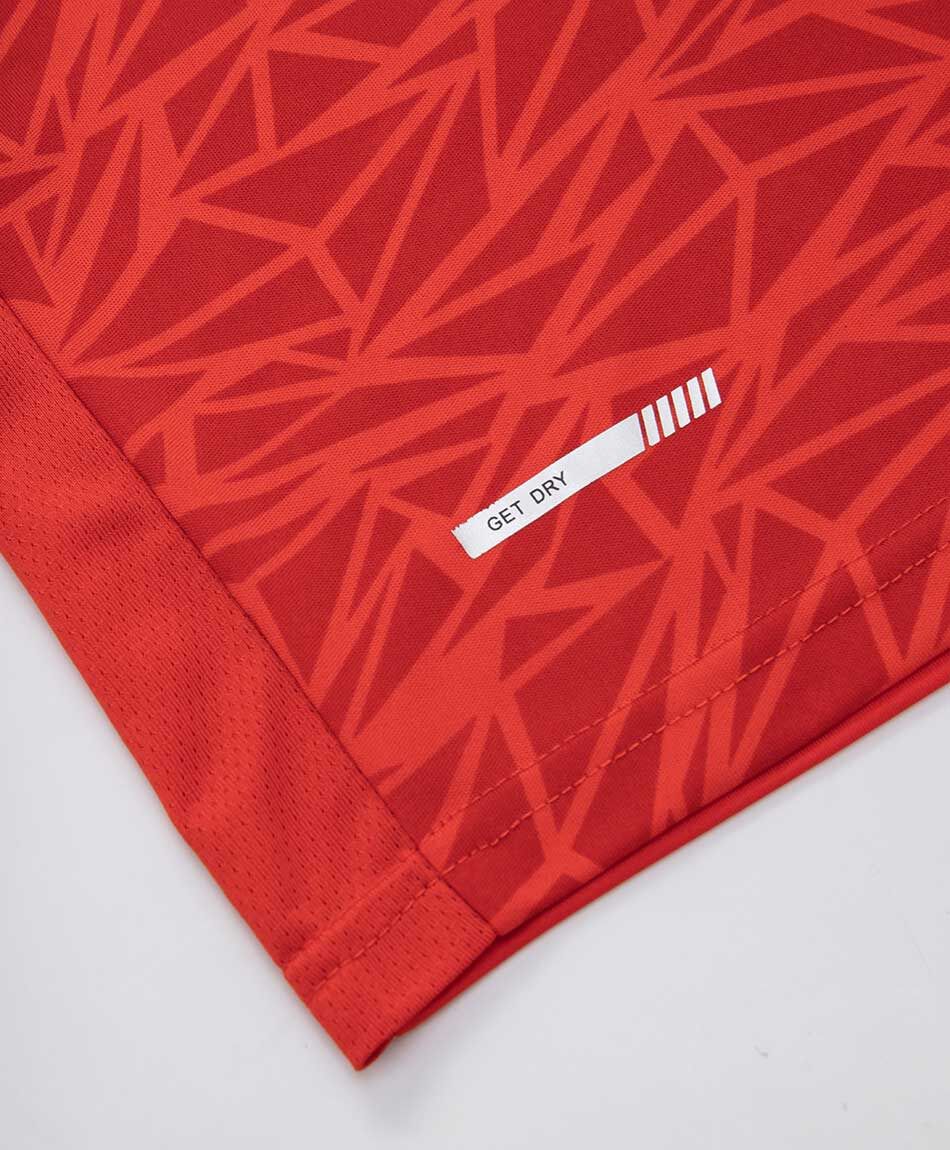 Remera deportiva hombre f&uacute;tbol roja