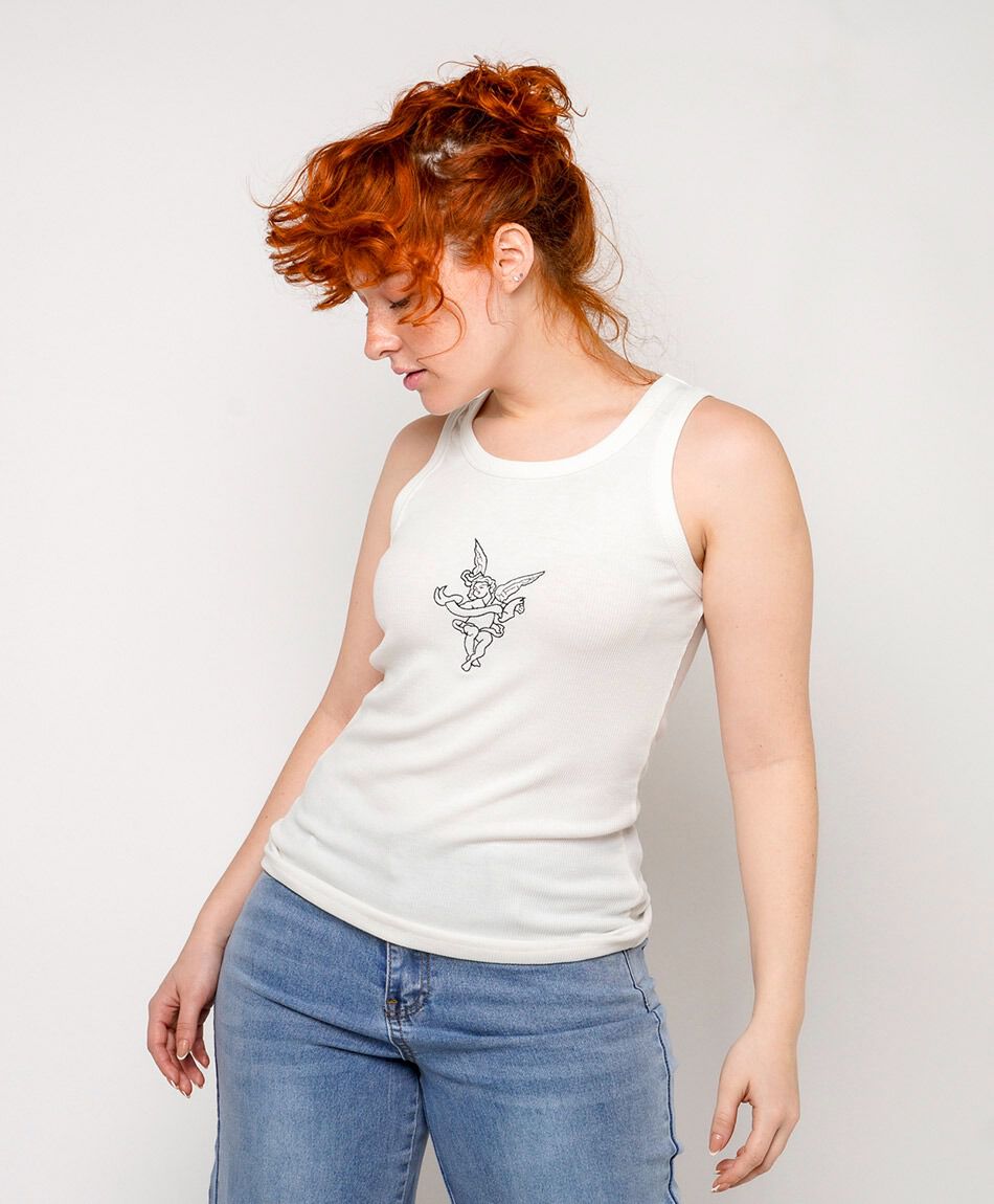 Remera mujer &aacute;ngel bordado