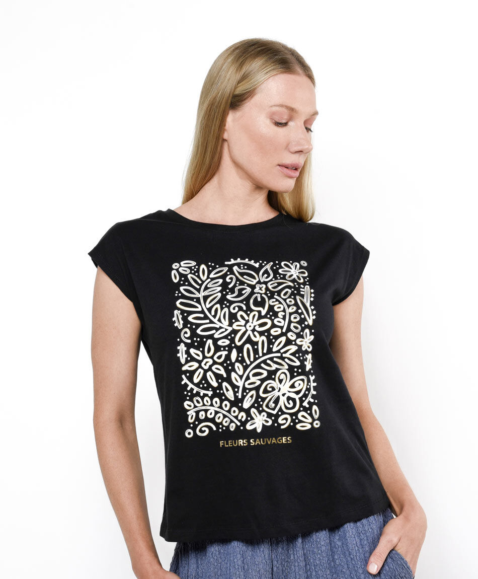 Remera mujer estampado sauvages