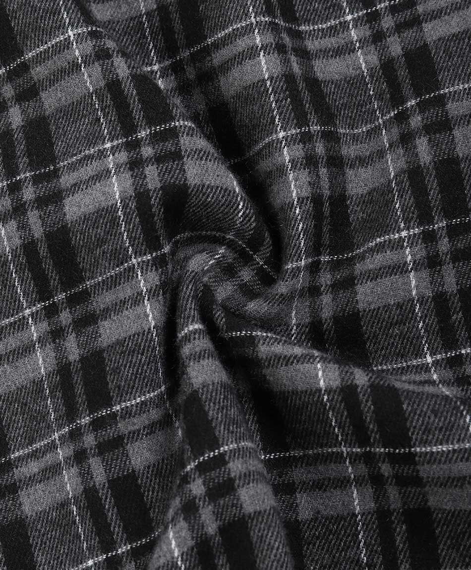 Camisa hombre franela gris