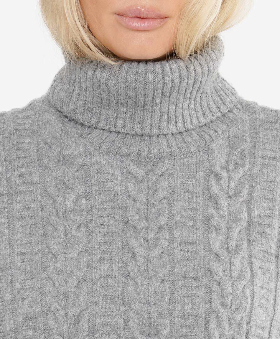 Poncho mujer pinny grey