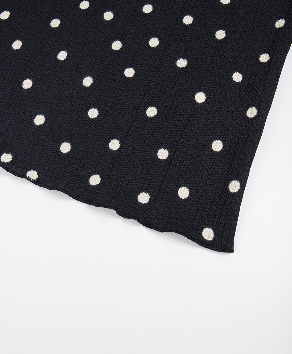 Remera mujer lunares elasticada