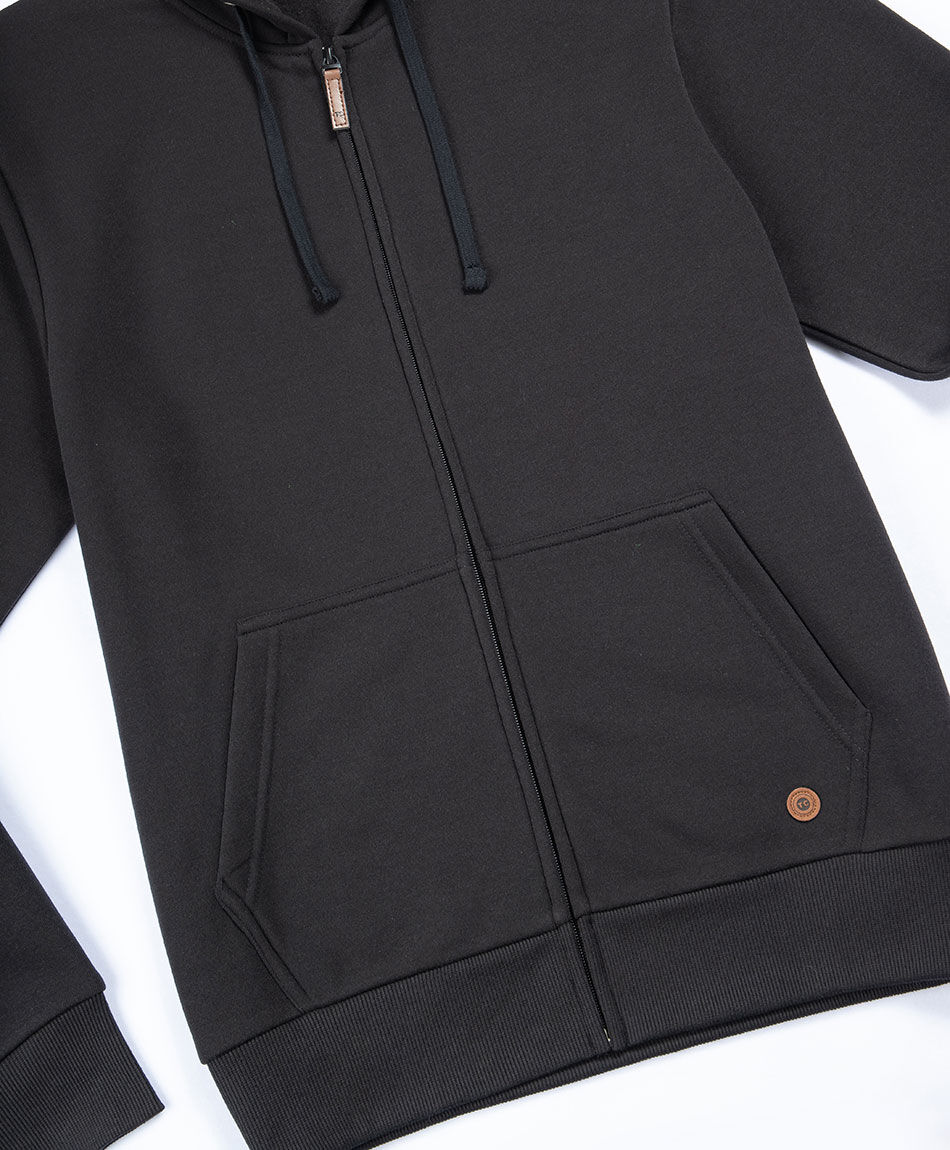 Buzo escolar full zipper negro