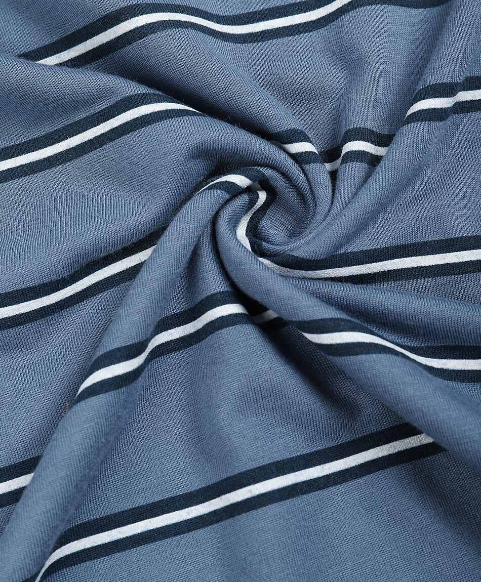 Pijama hombre cuello v lineas blue