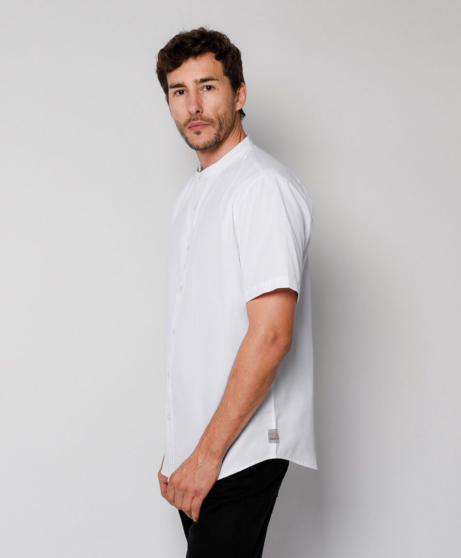 Camisa hombre cuello mao