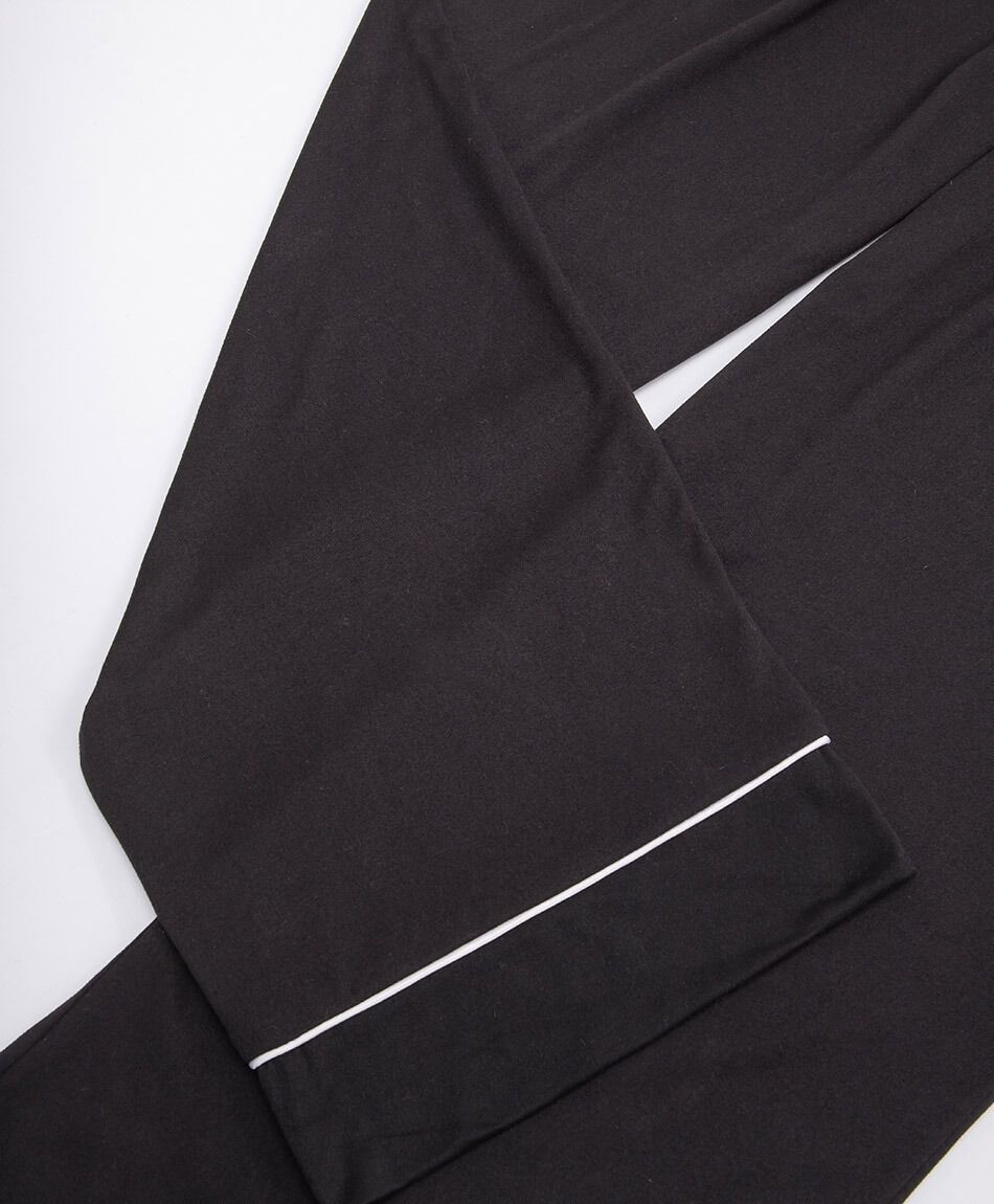 Pijama mujer camisero negro