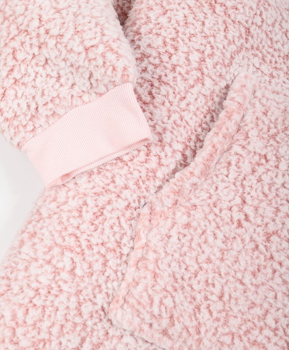 Poler&oacute;n manta mujer chiporro rosa suave