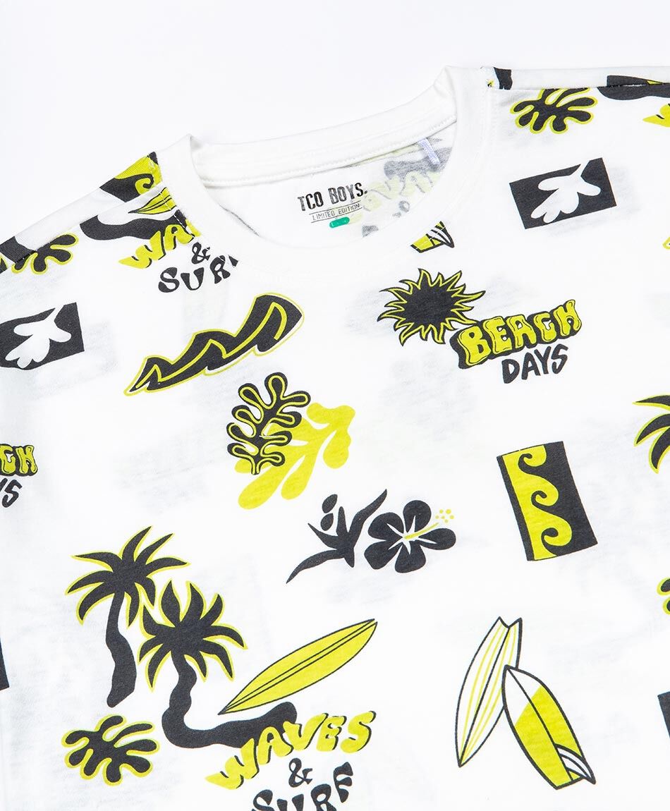 Remera ni&ntilde;o mix playa