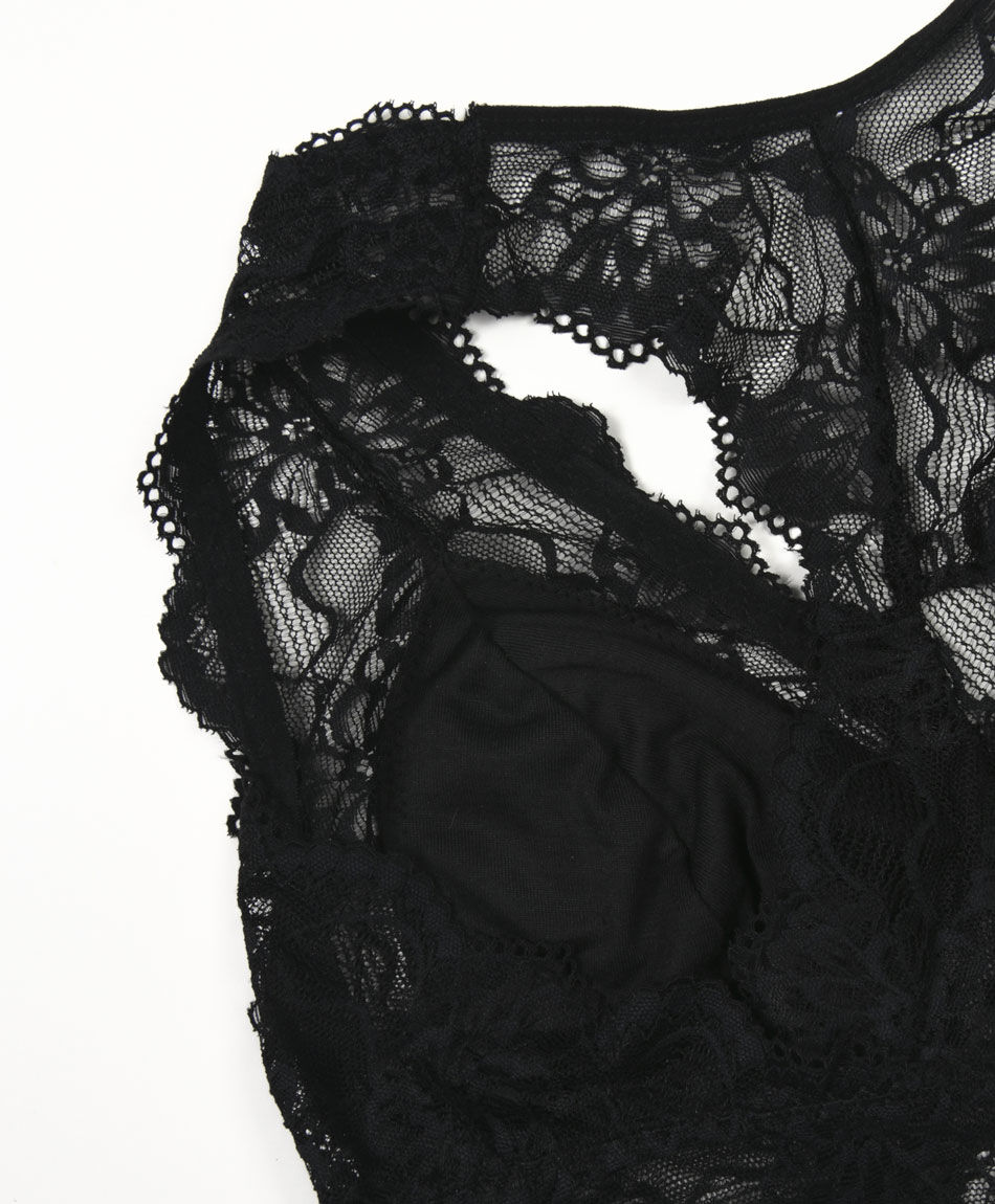 Bralette mujer encaje ancho
