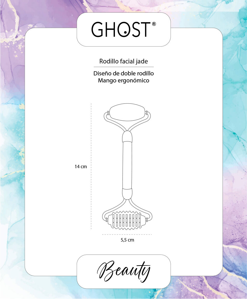Rodillo facial jade doble