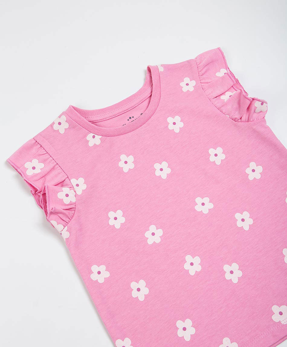 Remera beb&eacute; florcitas