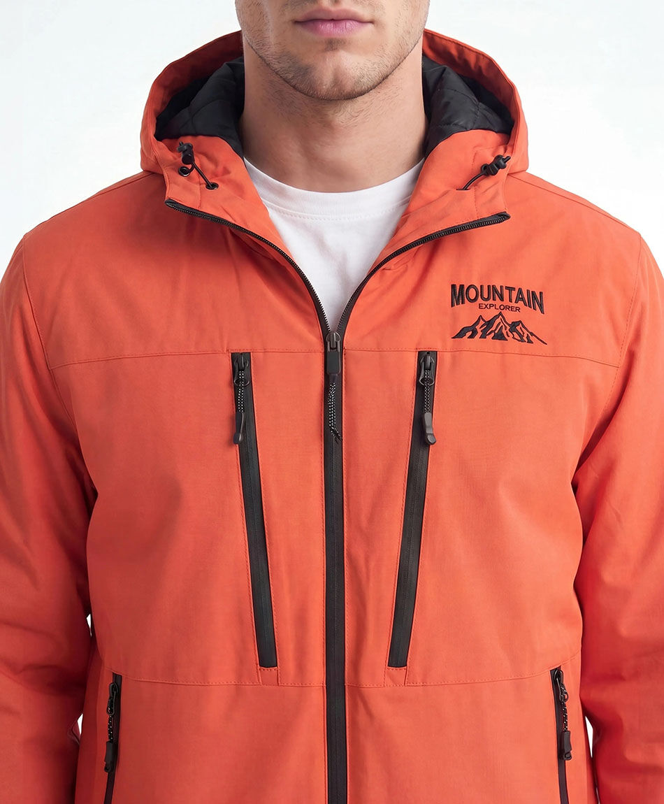 Campera hombre outdoor naranja