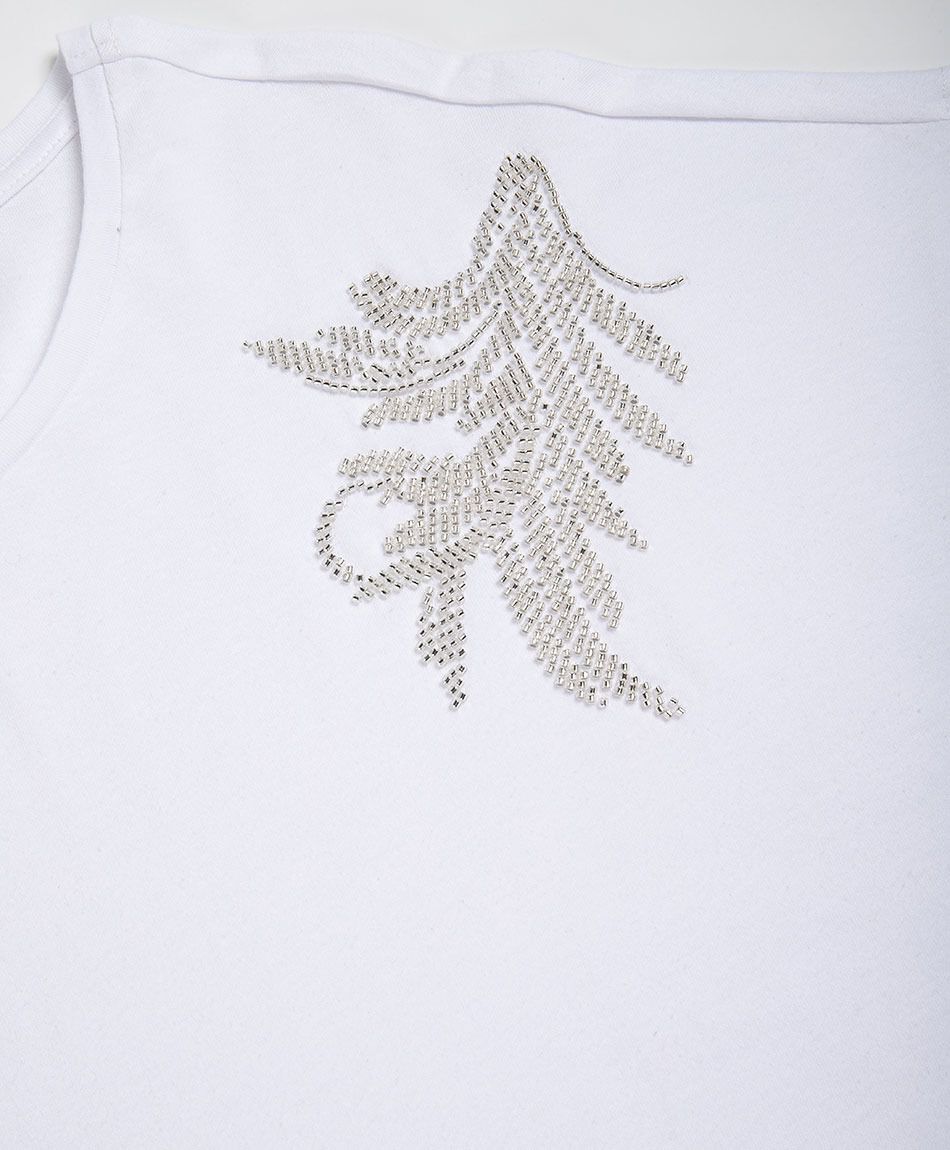 Remera mujer joya hombro