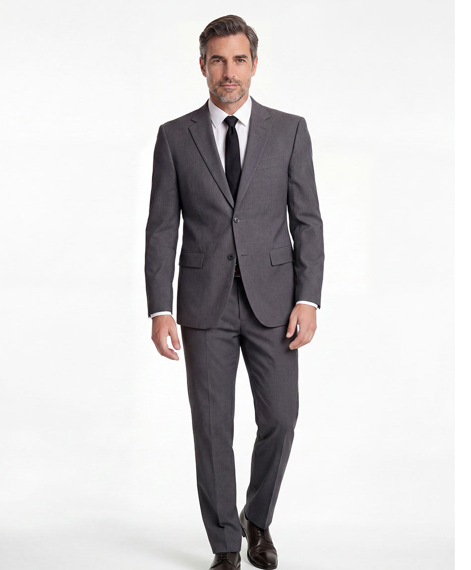 Traje de vestir hombre color gris