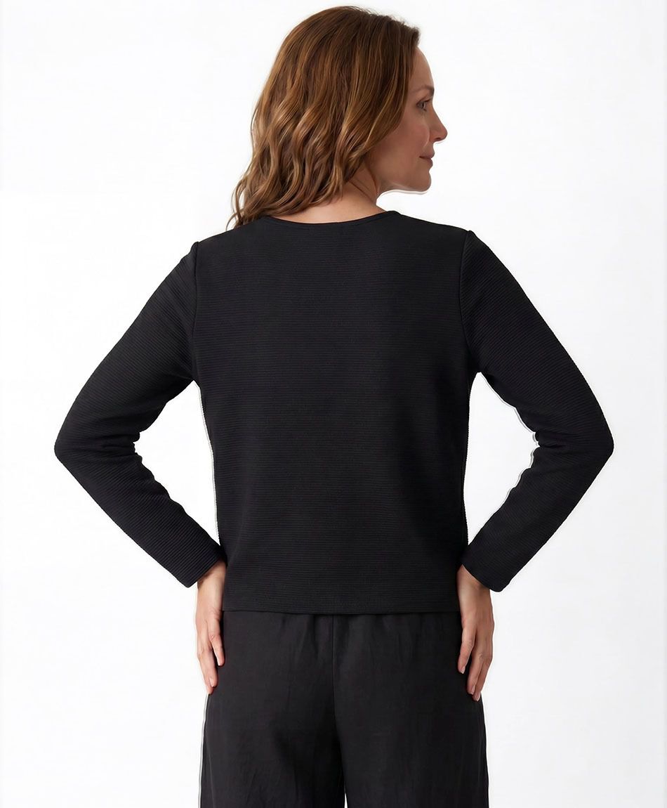 Campera mujer lazo crop