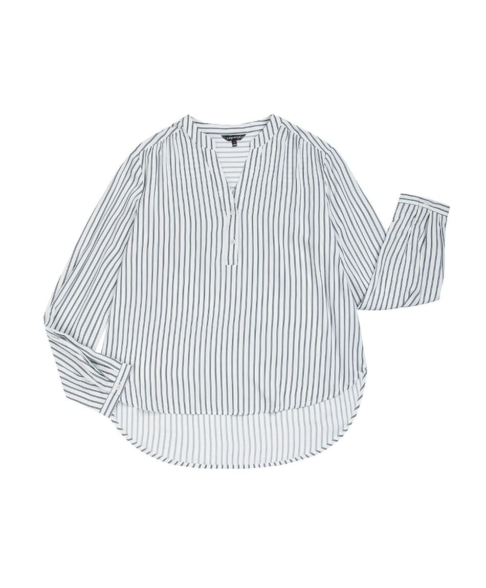 Camisa mujer rayas cuello mao