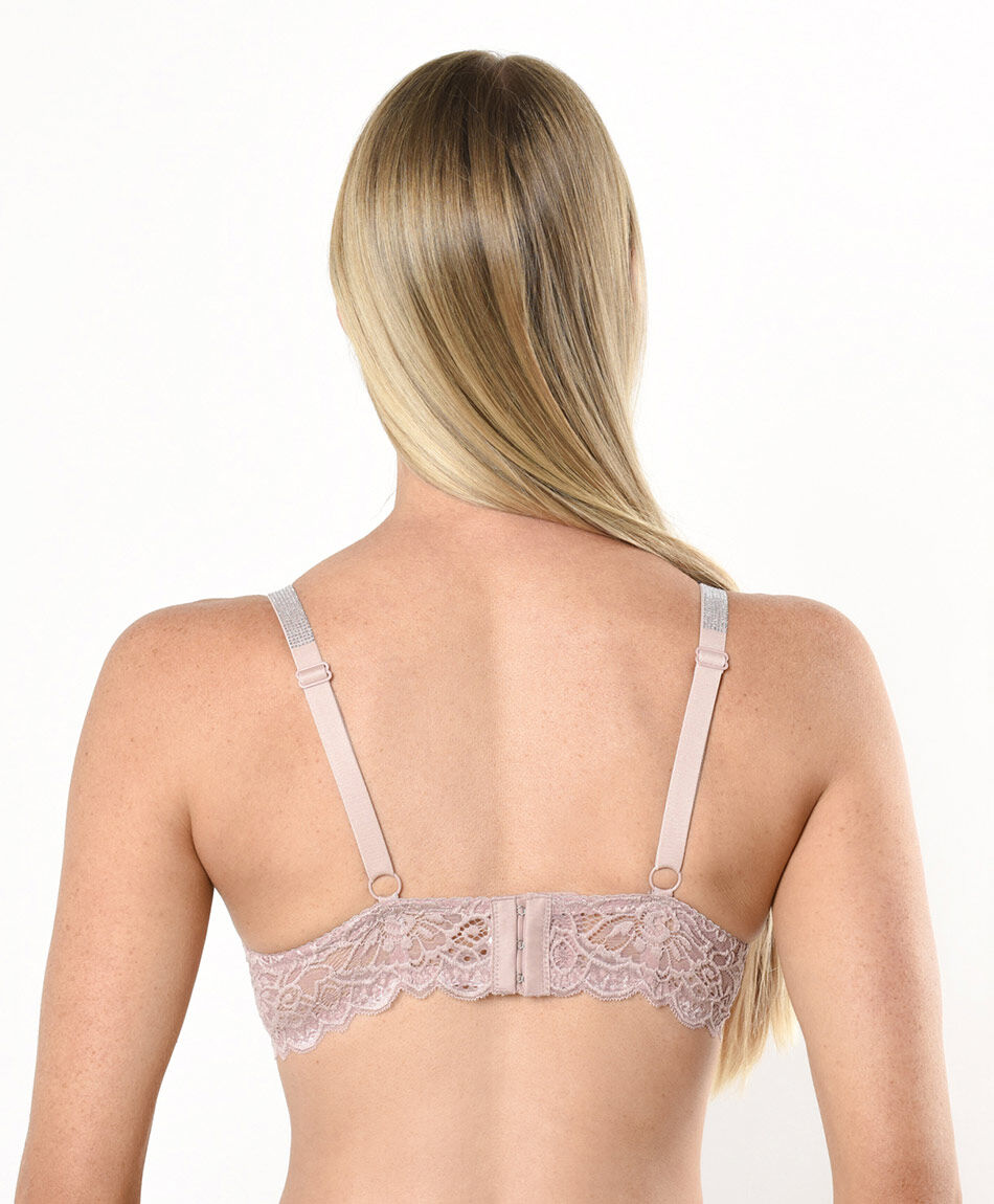 Corpi&ntilde;o mujer brillos encajes