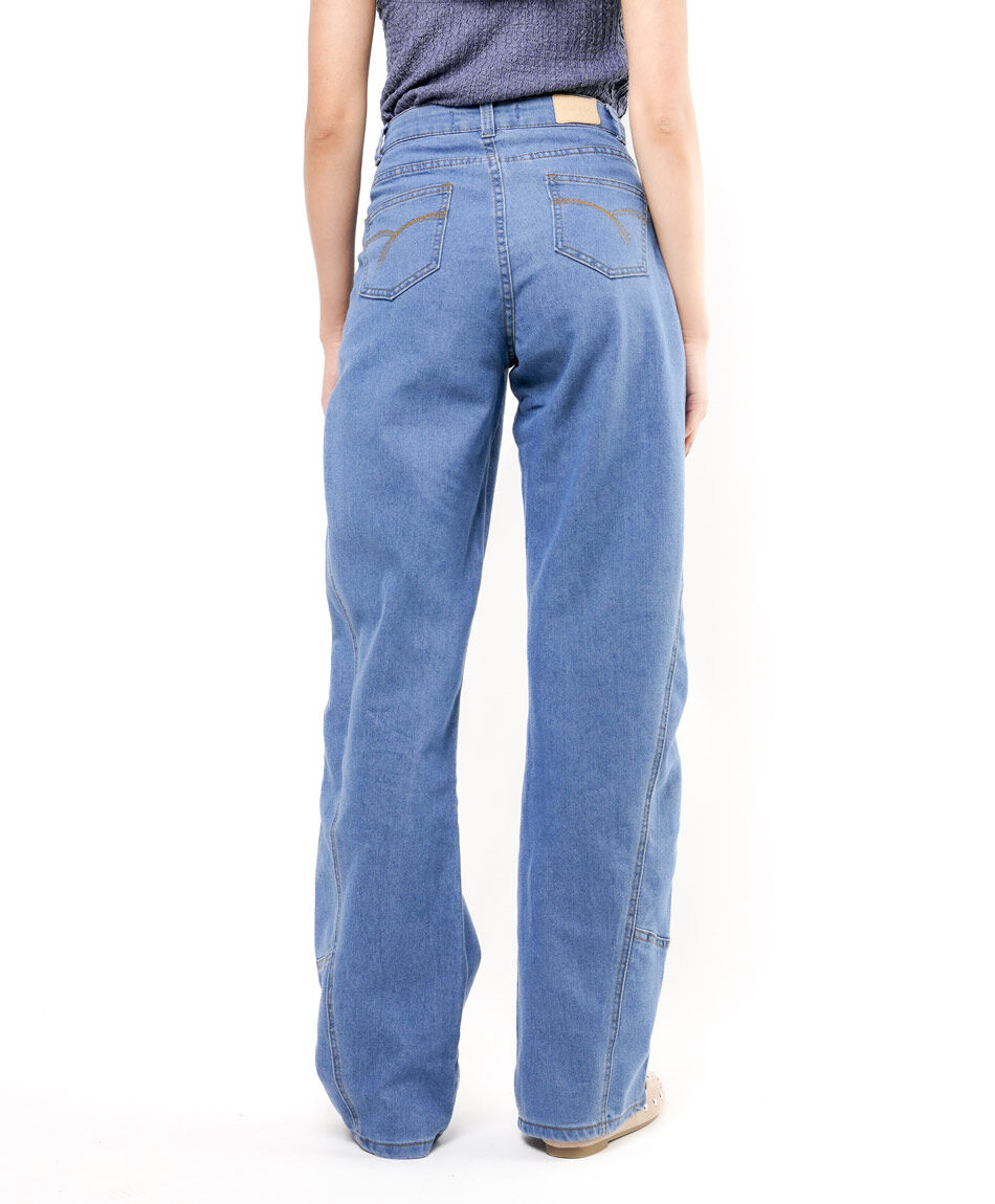 Jeans mujer dise&ntilde;o bordes