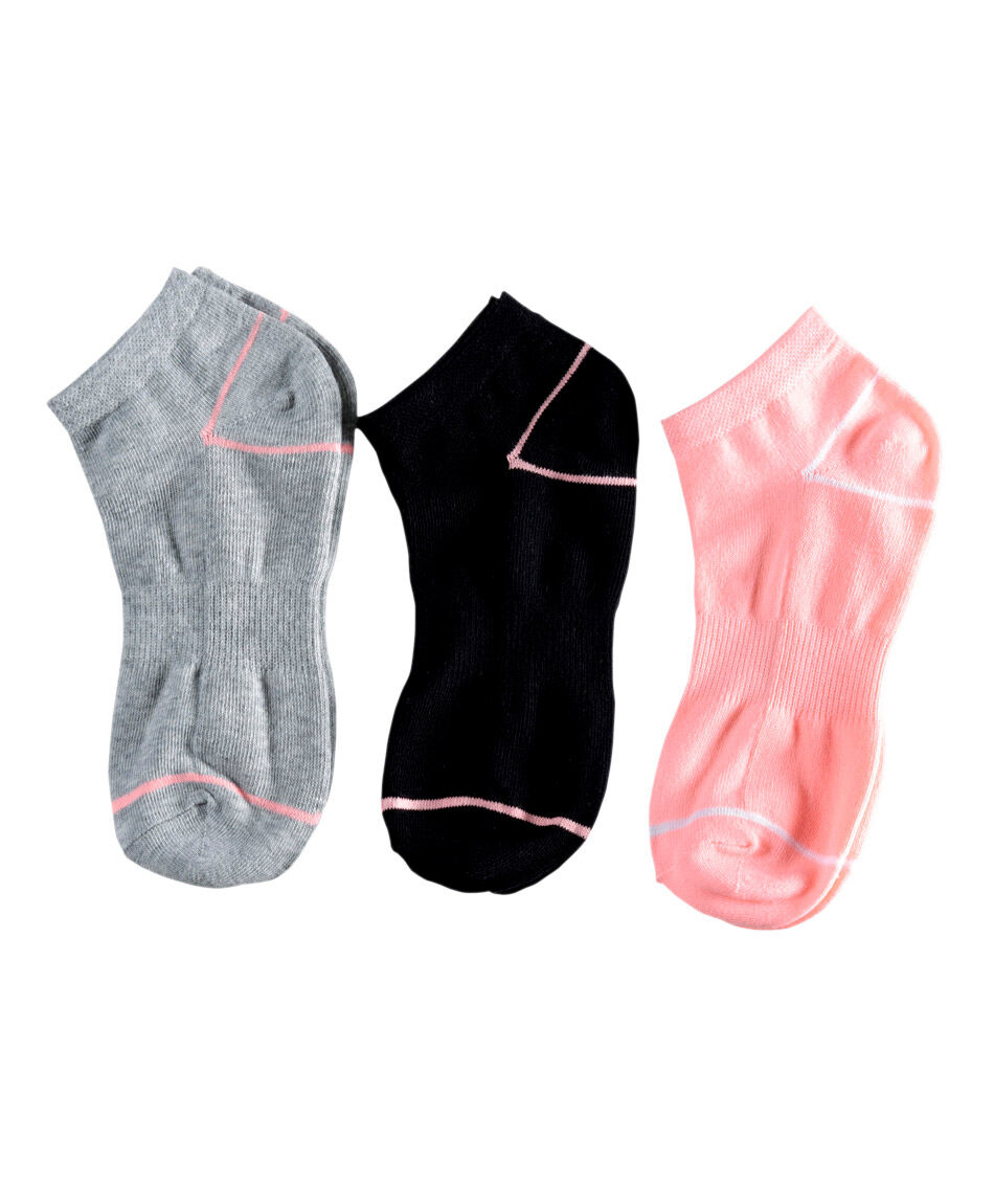 Pack 3 medias mujer tricolor