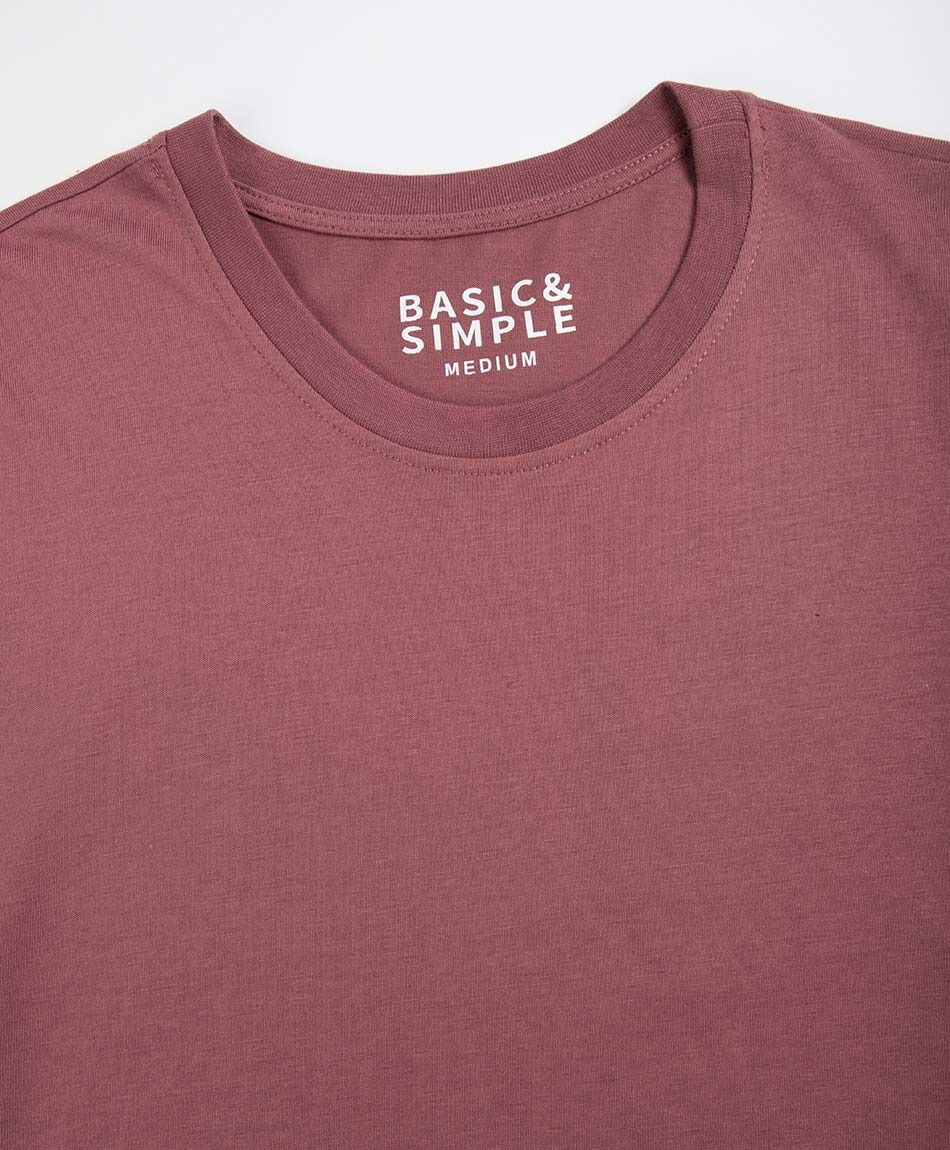 Remera hombre parche manga lisa