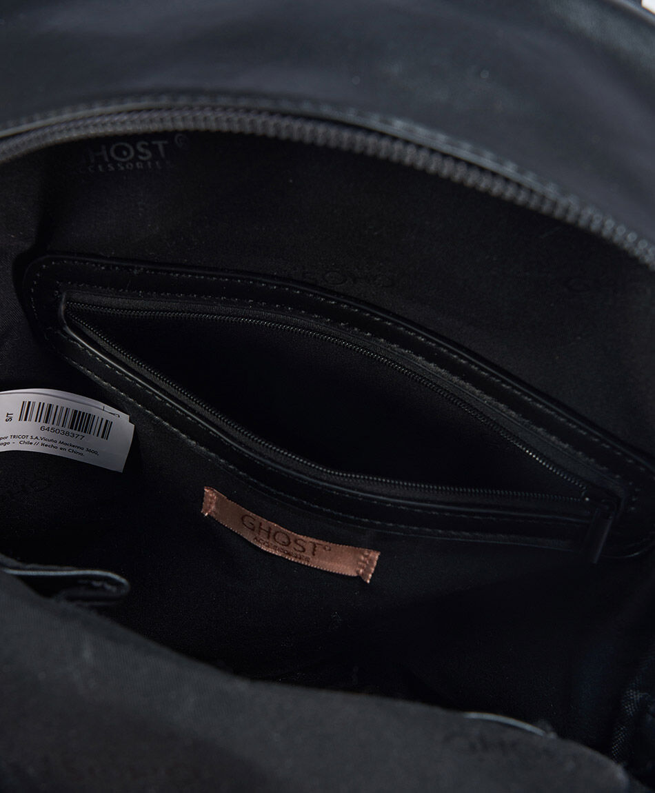 Mochila mujer croco negro