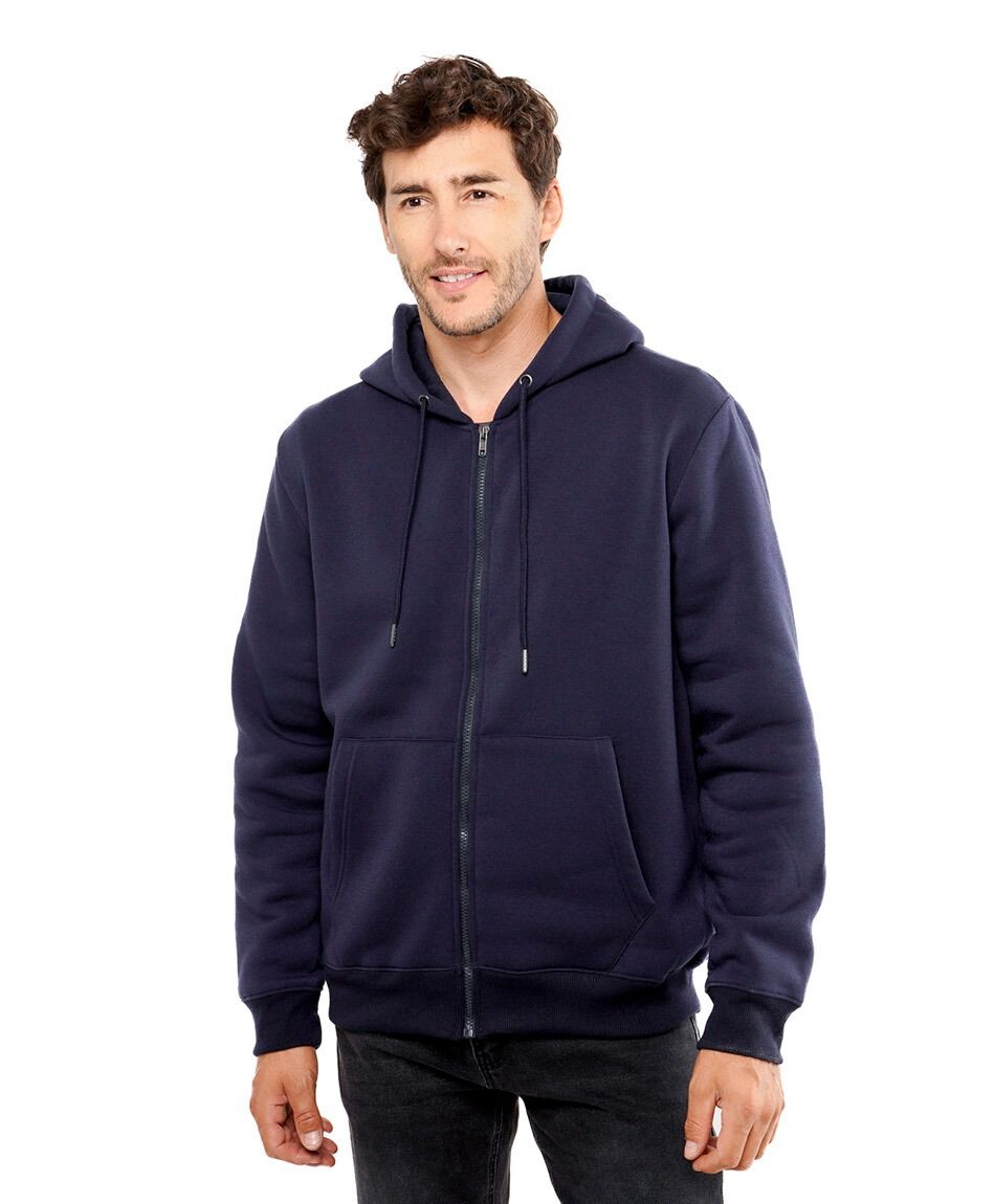 Buzo hombre cierre entero bolsillos