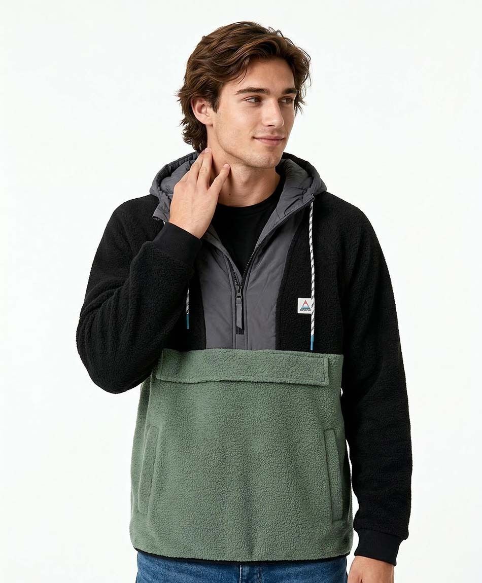 Campera hombre tricolor