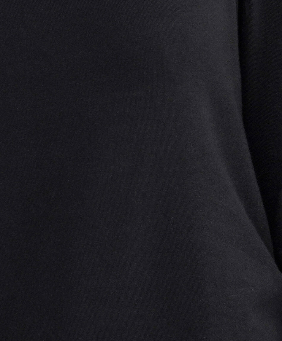 Remera mujer b&aacute;sica negra manga larga