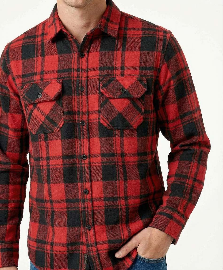 Campera hombre le&ntilde;adora roja