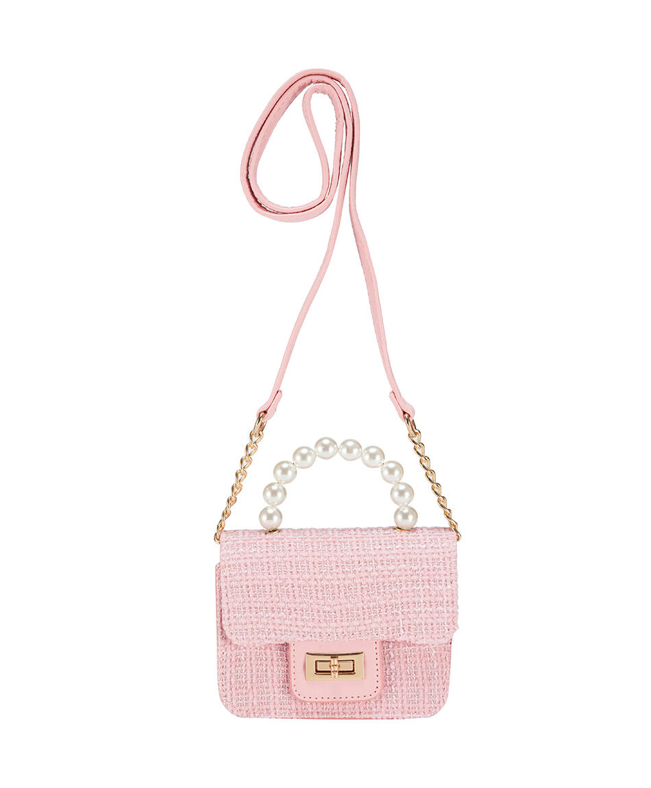 Cartera ni&ntilde;a perlas