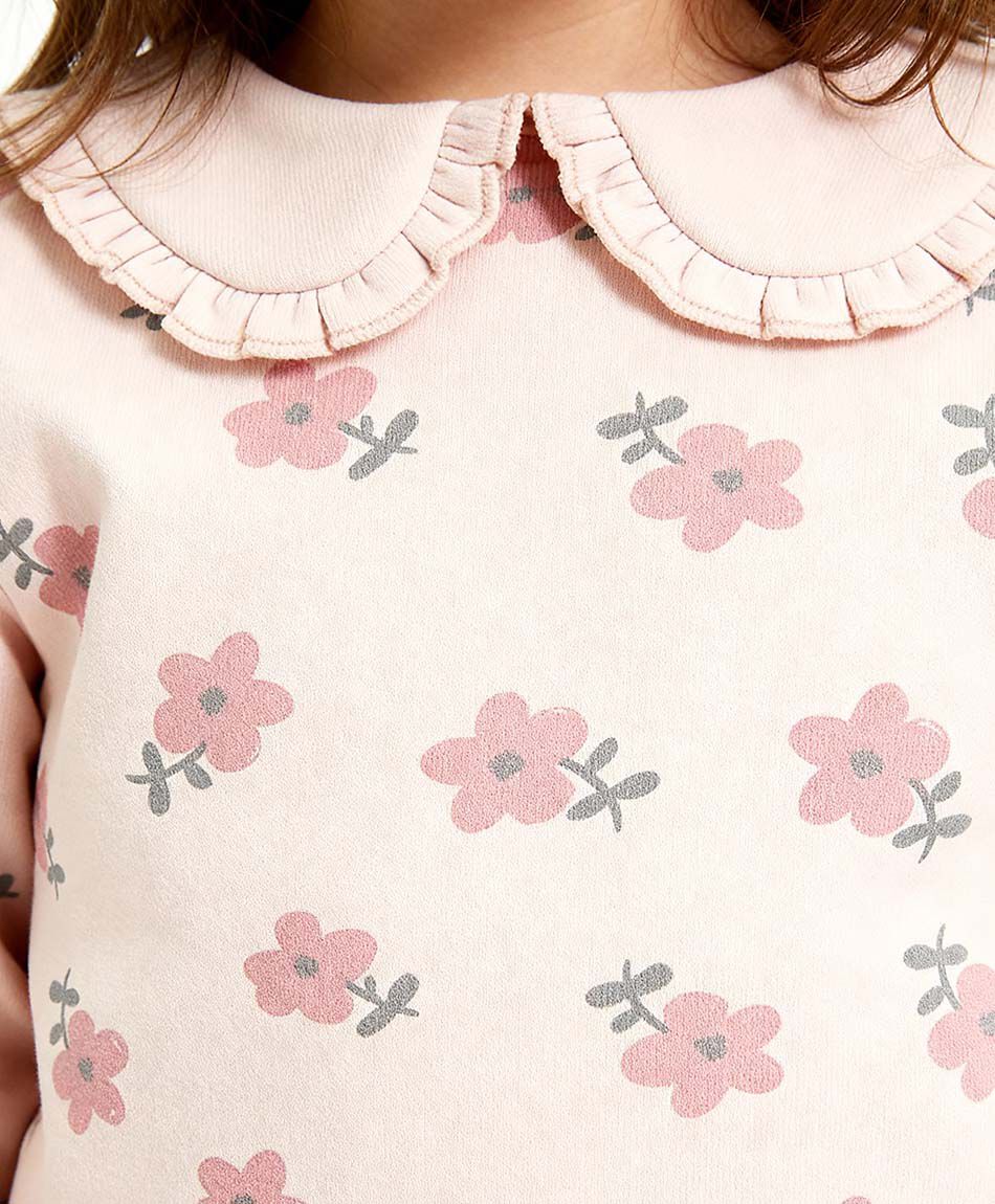 Buzo beb&eacute; dise&ntilde;o florcitas