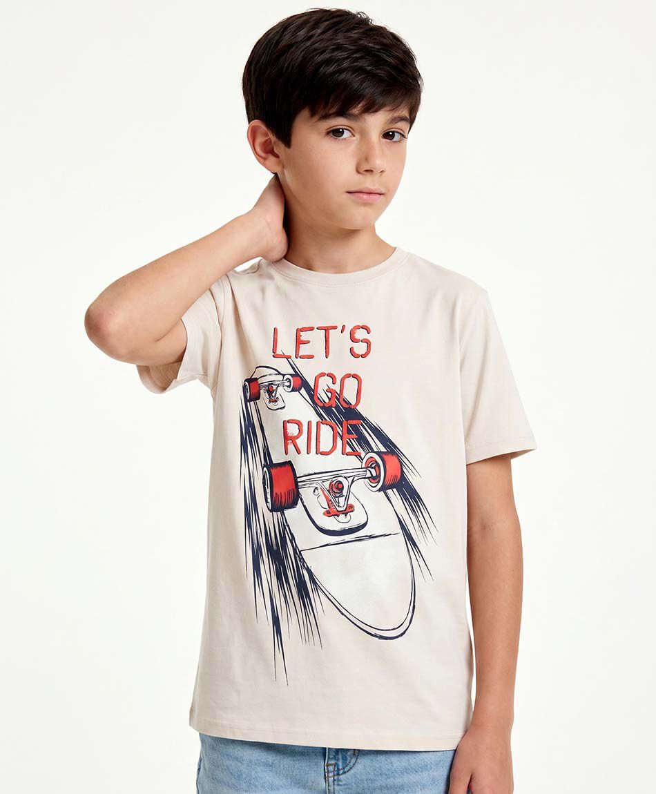 Remera ni&ntilde;o ride skate