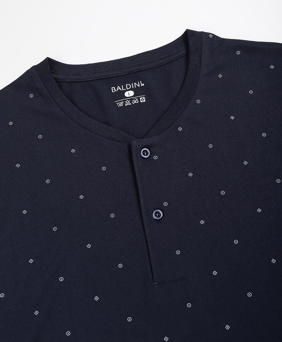 Pijama hombre circulos en contraste