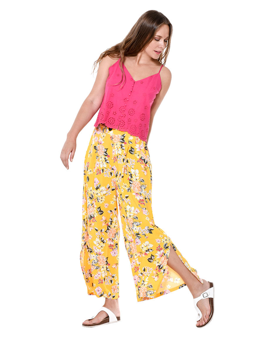 Pantalon palazzo estampado