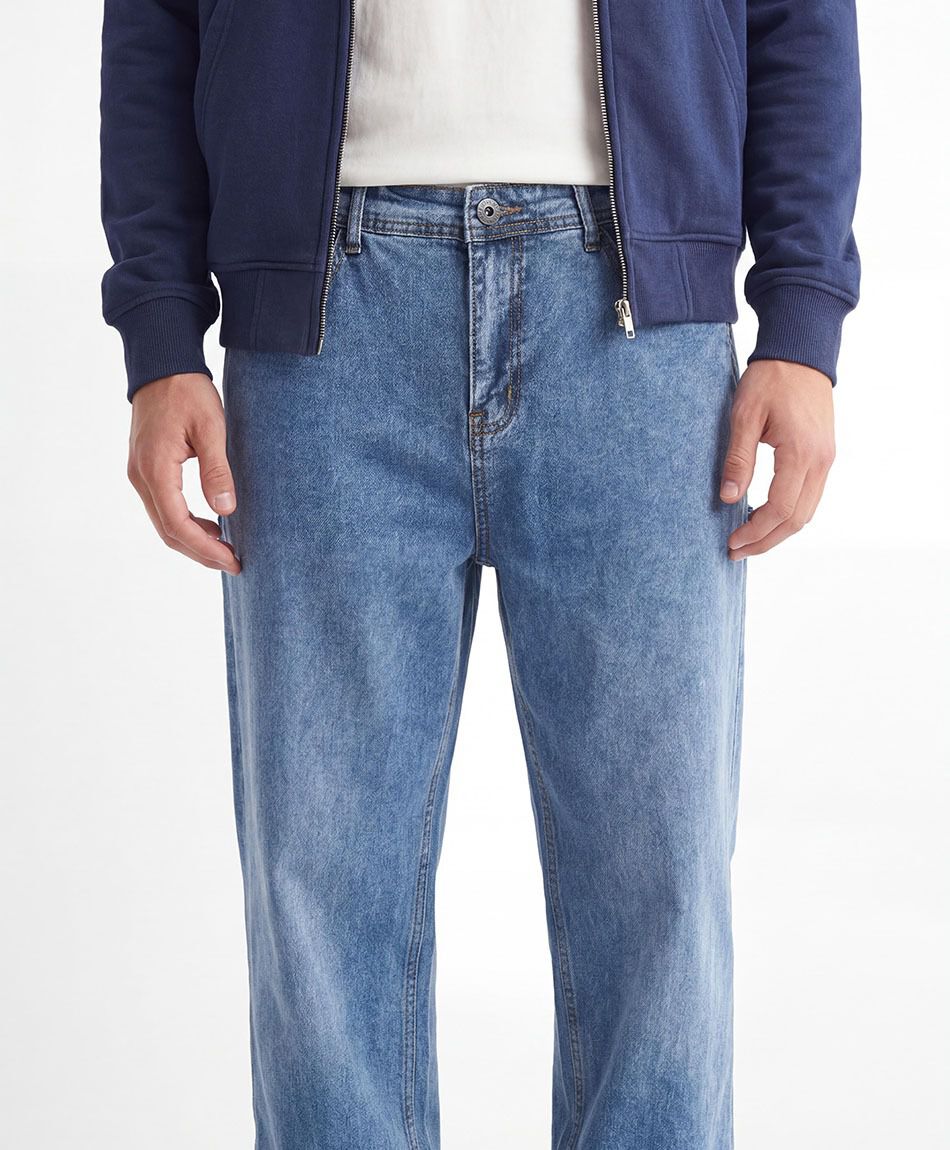 Jeans hombre straight azul