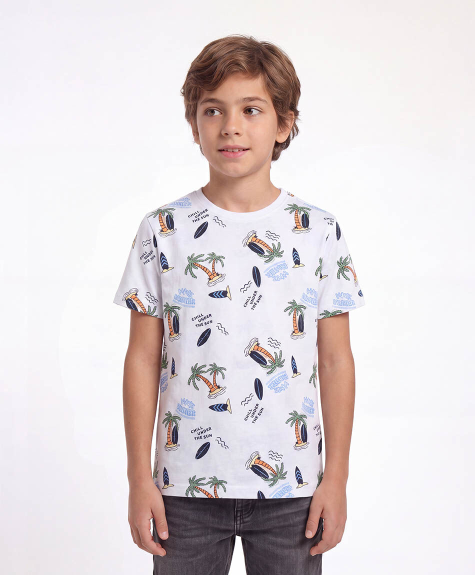 Remera nino islas surf